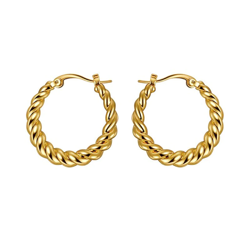 "Stylish Gothic Hoop Earrings - Trendy Women'S Korean Fashion Jewelry with a European/American Twist"