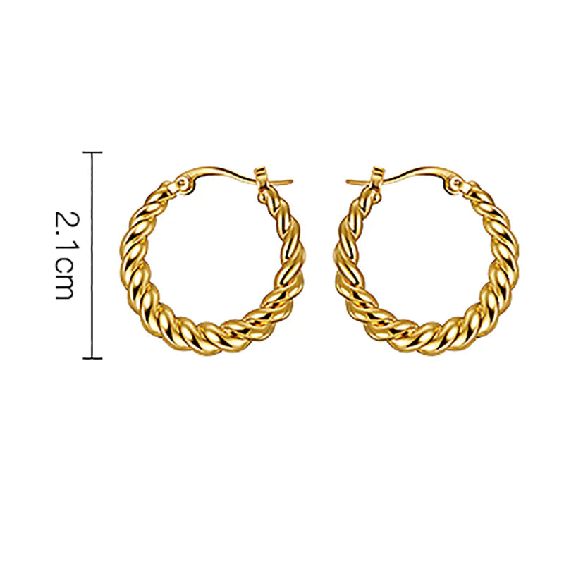 "Stylish Gothic Hoop Earrings - Trendy Women'S Korean Fashion Jewelry with a European/American Twist"