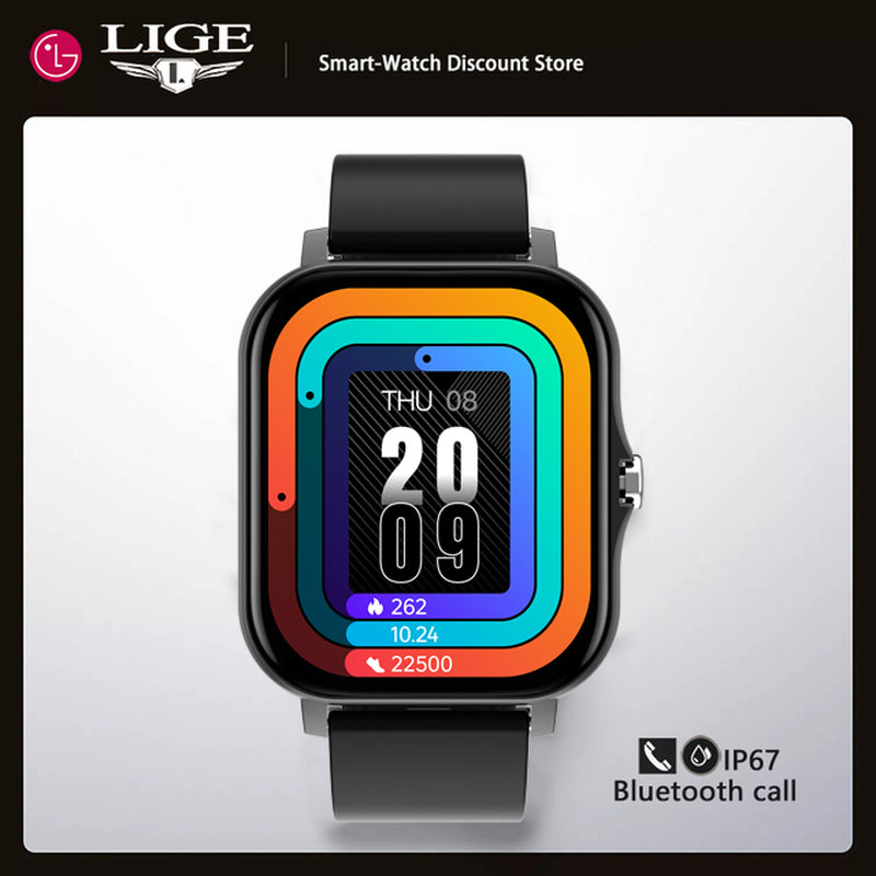 "Stay Stylish and Connected with the LIGE 2022 New Women Smart Watch - 1.69" Color Screen, Fitness Tracker, Bluetooth Call, and More!"