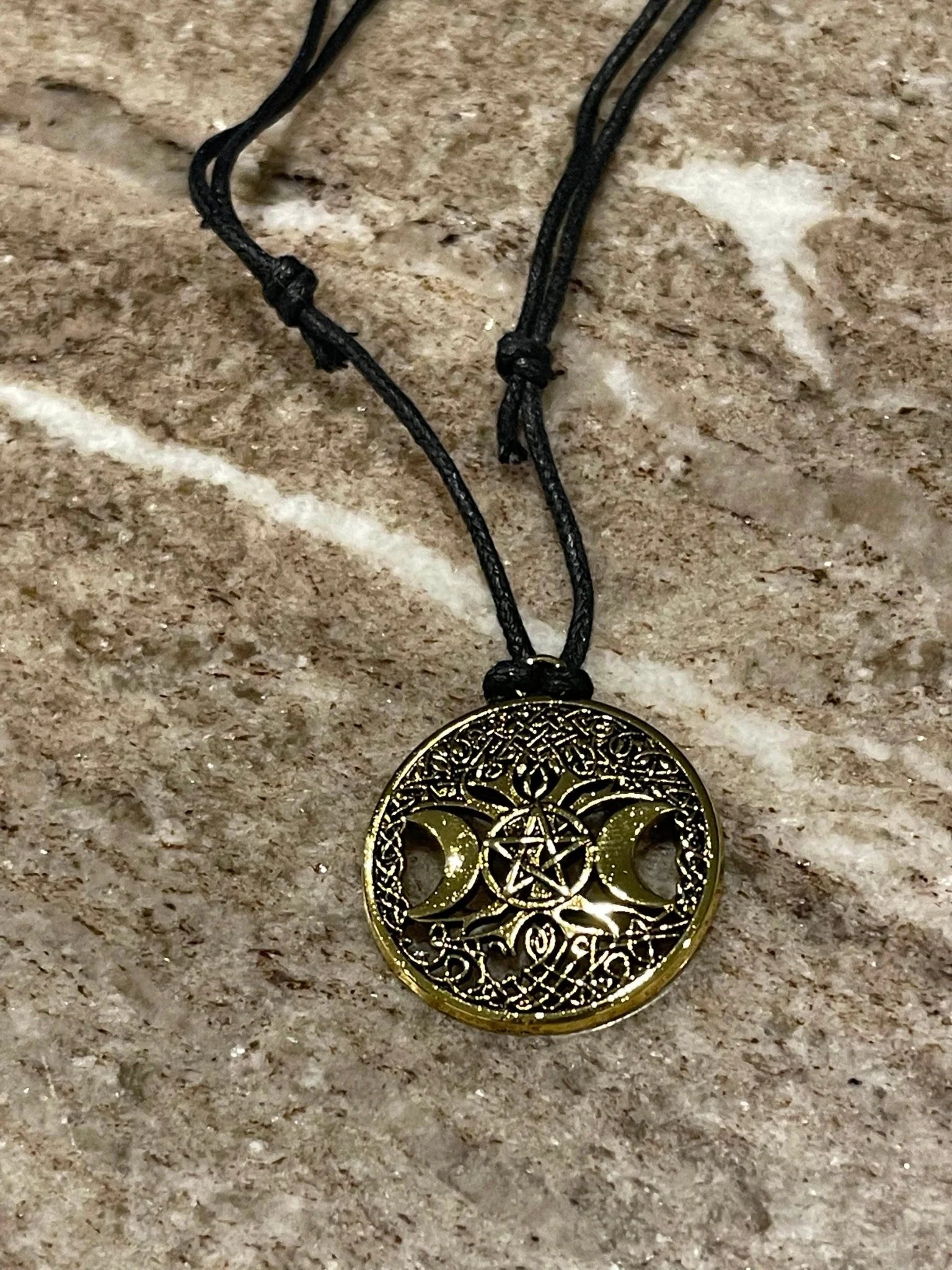 "Stylish Men'S Viking Pendant: Tree of Life Crescent Star Necklace - Elevate Your Look with Exquisite Amulet Jewelry"