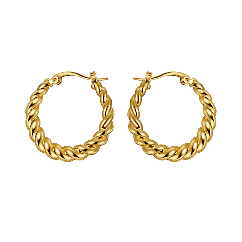 "Stylish Gothic Hoop Earrings - Trendy Women'S Korean Fashion Jewelry with a European/American Twist"