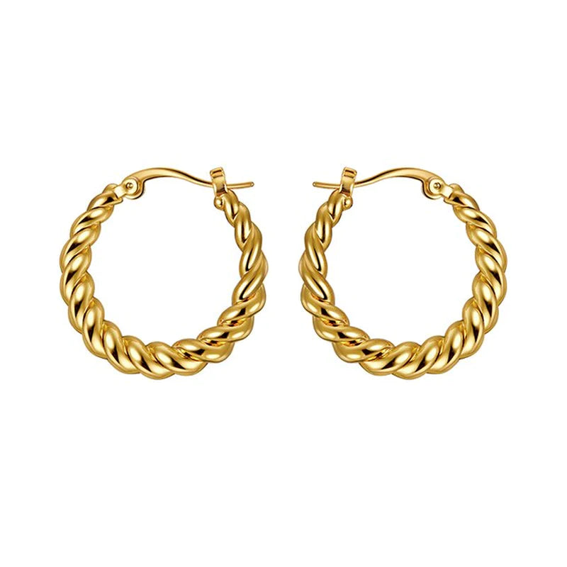 "Stylish Gothic Hoop Earrings - Trendy Women'S Korean Fashion Jewelry with a European/American Twist"