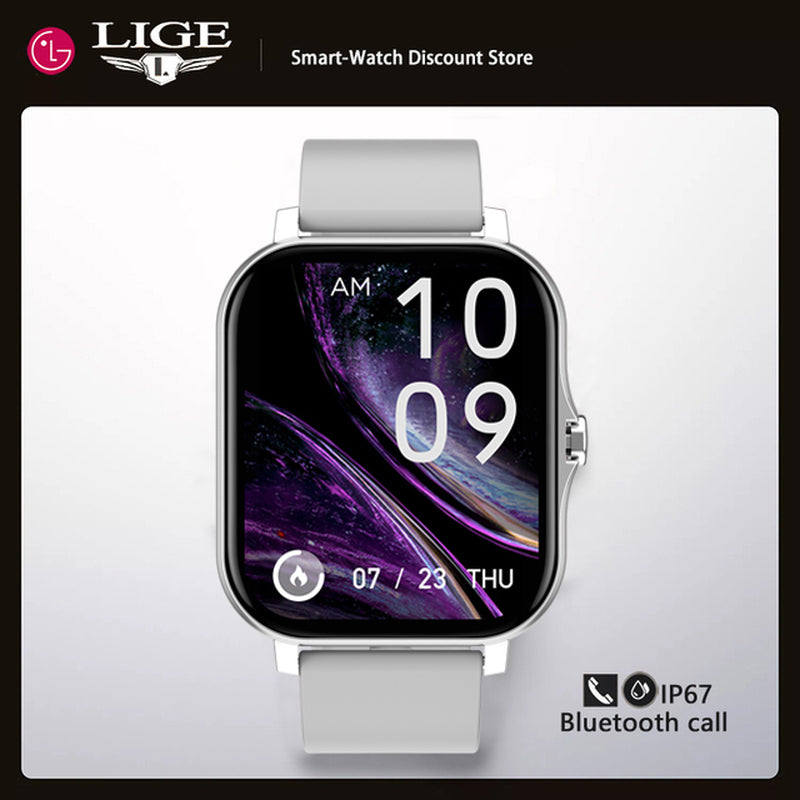 "Stay Stylish and Connected with the LIGE 2022 New Women Smart Watch - 1.69" Color Screen, Fitness Tracker, Bluetooth Call, and More!"