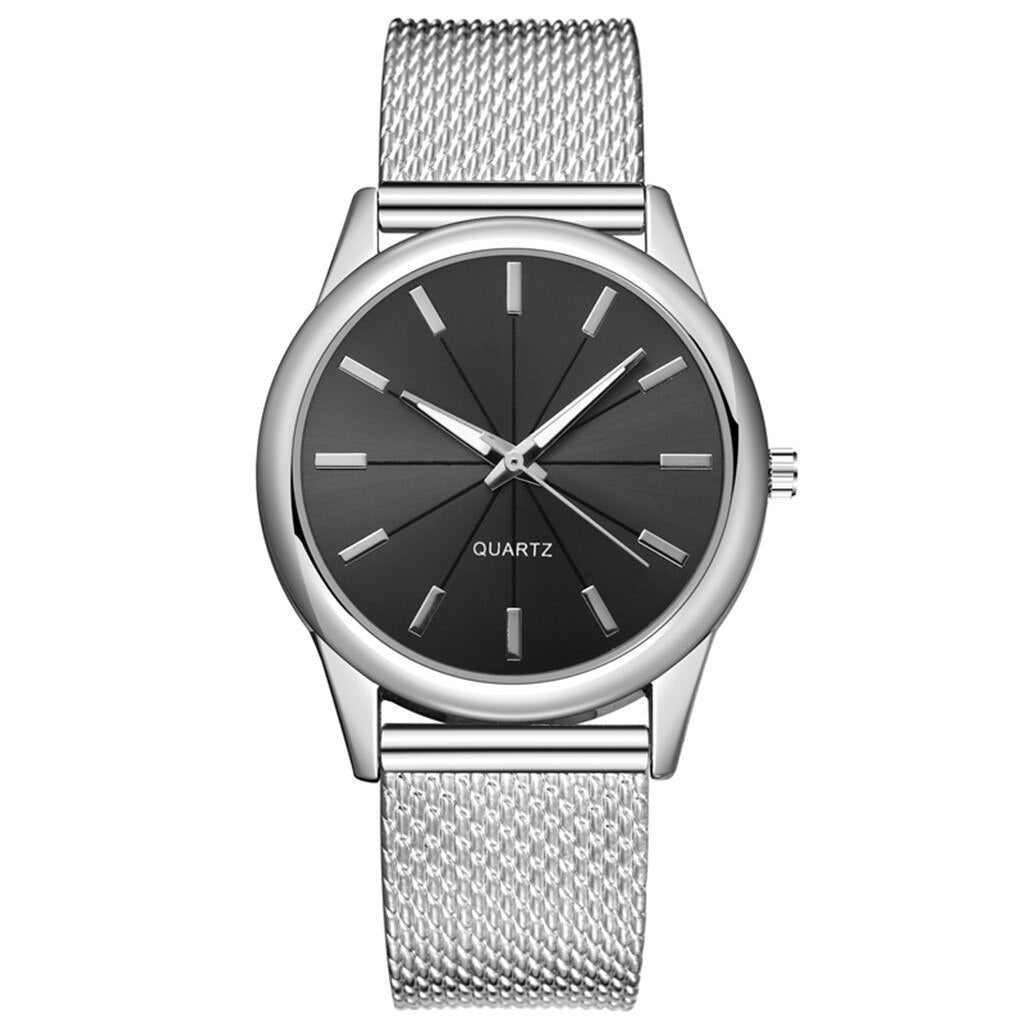 "Stunning Stainless Steel Women'S Bracelet Watch - Elegant and Chic Quartz Timepiece for the Modern Lady"